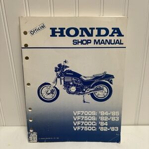Vintage Motorcycle Honda Shop Manual Book '82 '83 '84 '85 Magna Service Repair
